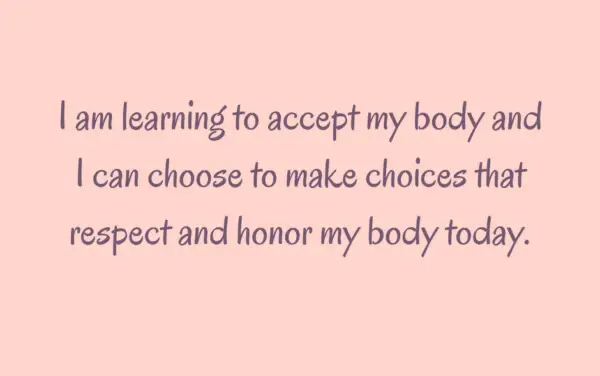 affirmations for body positivity